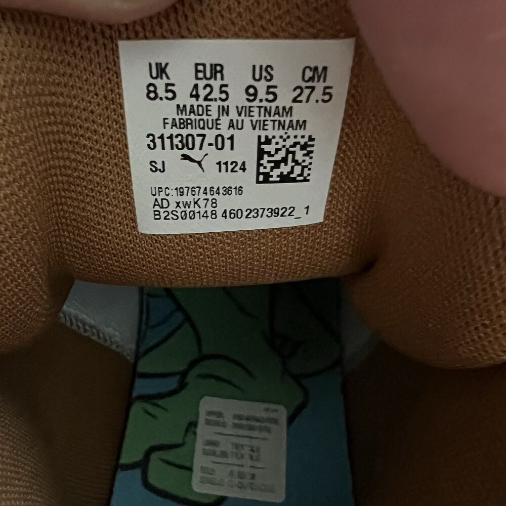 PUMA MB.04 Teenage Mutant Ninja Turtles Sneakers Green 311307-01 Size 9.5 New - Picture 9 of 9